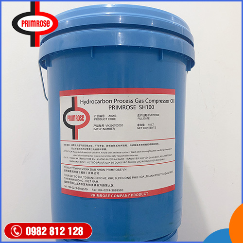 Dầu Máy Nén Khí Công Nghệ Gas Hydrocarbon PRIMROSE SH100